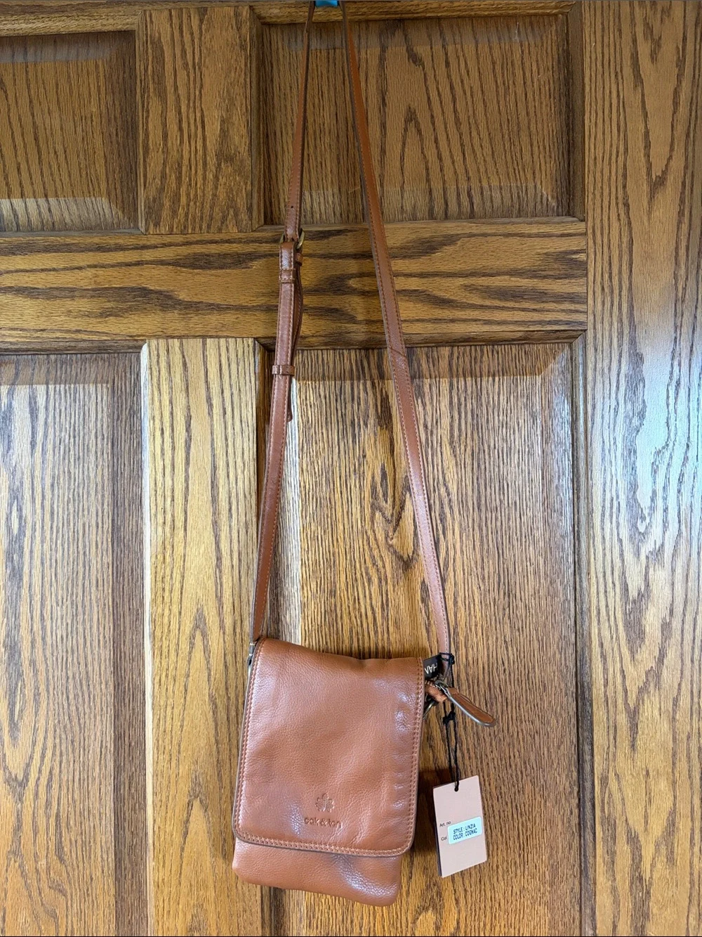 Oak & Tan Linzia Leather Crossbody